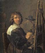 David Teniers Self-Portrait:The Painter in his Studio oil painting artist